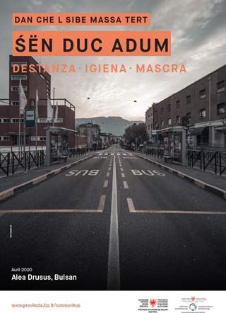 DENANT CHE AL SIDES MASSA TERT - SËGN DÜC ADÖM - DESTANZA, IGIENA, MASCHERA