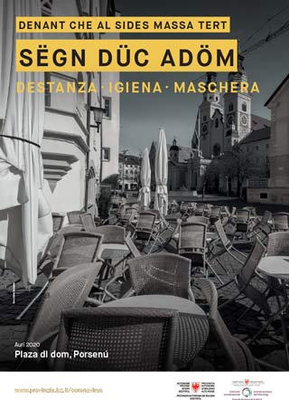 DENANT CHE AL SIDES MASSA TERT - SËGN DÜC ADÖM - DESTANZA, IGIENA, MASCHERA