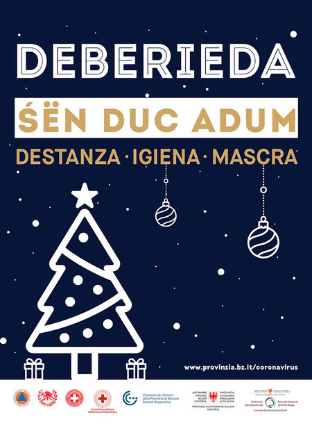 DEBERIEDA ŚЁN DUC ADUM DESTANZA - IGIENA - MASCRA www.provinzia.bz.it/coronavirus